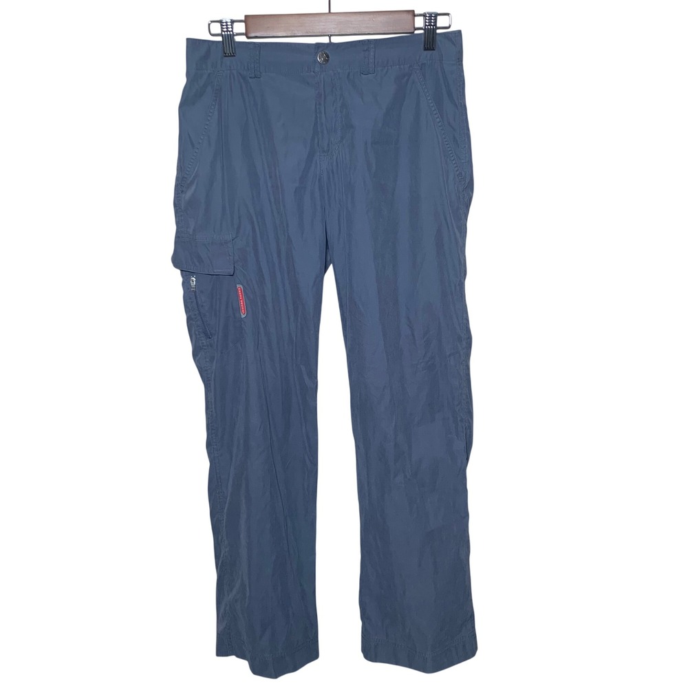 Sierra Designs Cargo Pants Womens 6 Blue Gray Excellent Hiking Utility Outdoor